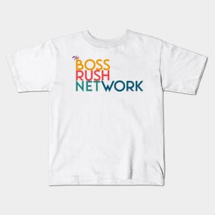 Boss Rush Network Logo (Latin Heritage Support) Kids T-Shirt